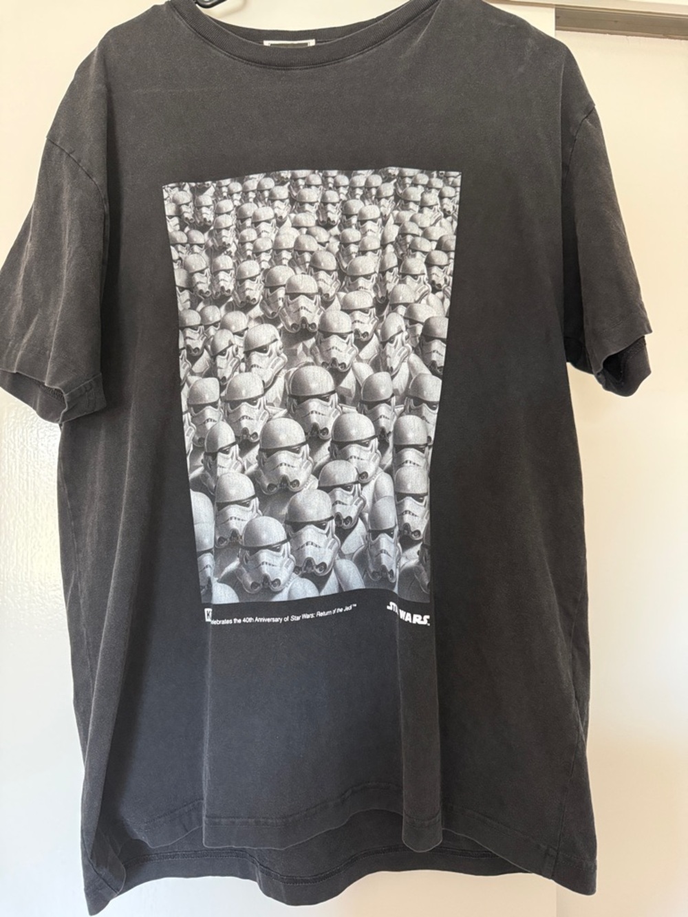 KITH Star Wars Black Tee with Stormtrooper Crowd Graphic